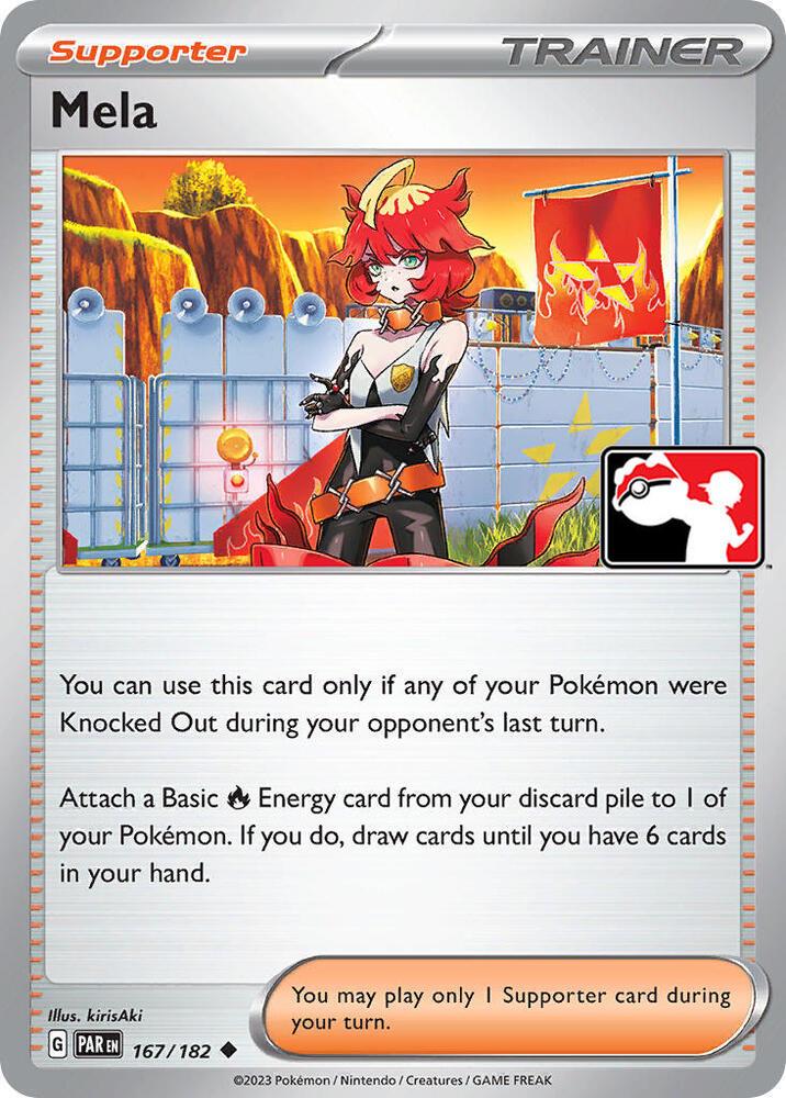 Paradox Rift Mela [Prize-Pack] Pokémon card